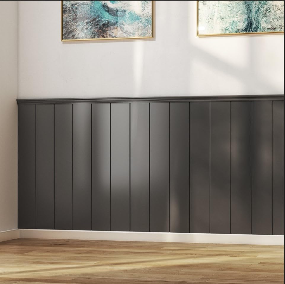 Wall Panelling kit, Pk 5 1000 x 100 x 9mm MDF, & Adhesive Included. Same Day Shipping Before 2pm