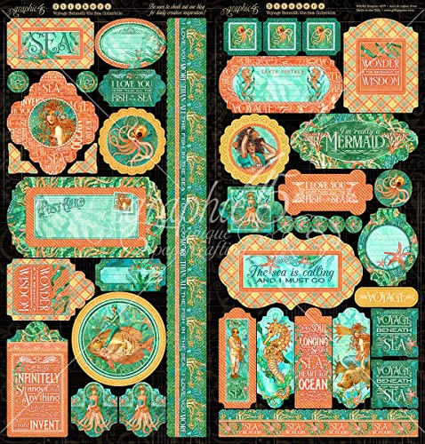 Graphic 45 Nature Sketchbook 12x12 Paper Pad, Multicoloured, Multicolor, 12 x 12 Inches - Image 3