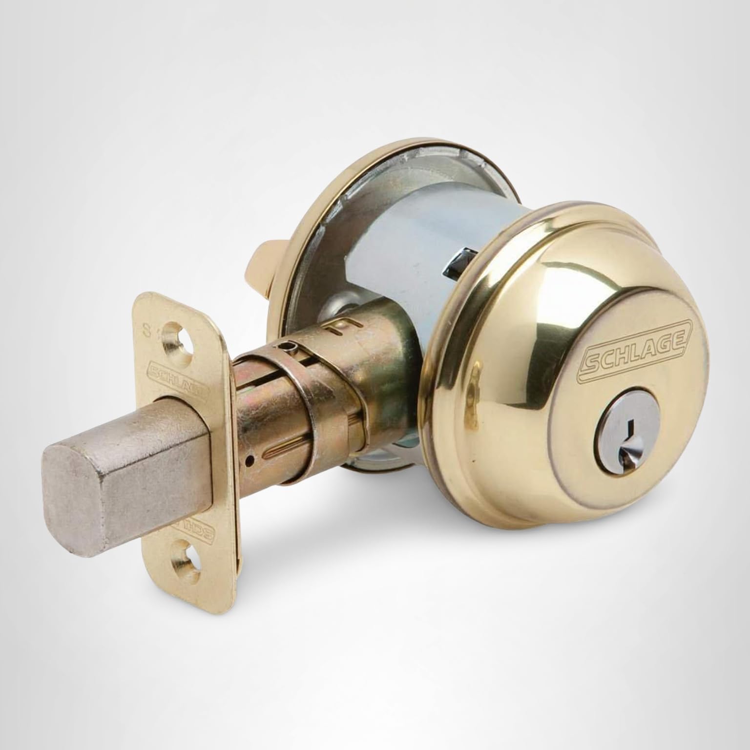 Schlage B60N605, Bright Brass - Door Dead Bolts - Amazon.com