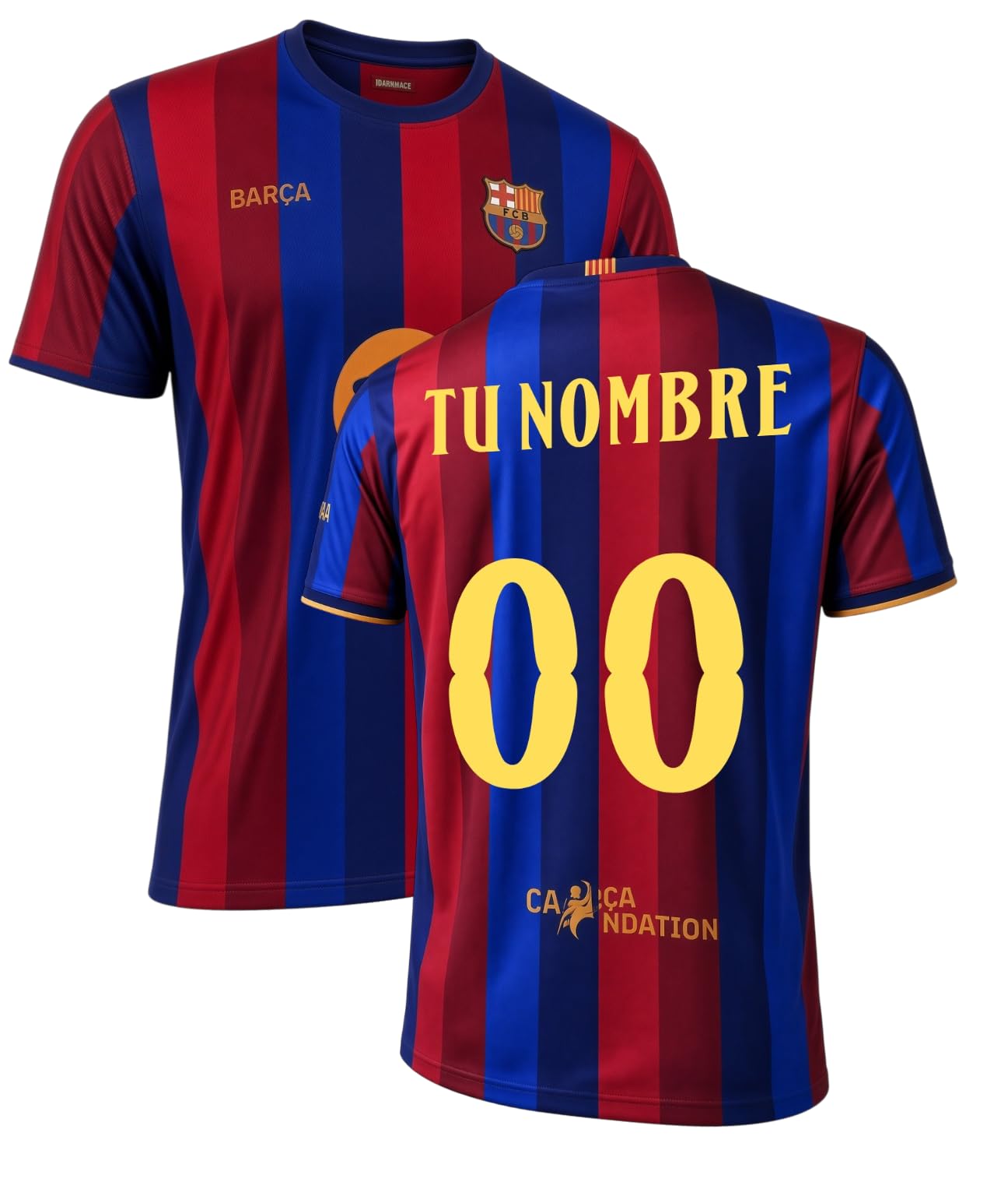 FCB BARÇA - Personalizable - Camiseta Replica Oficial con Licencia - Temporada 2026/2027- Adulto - Primera Equipacion
