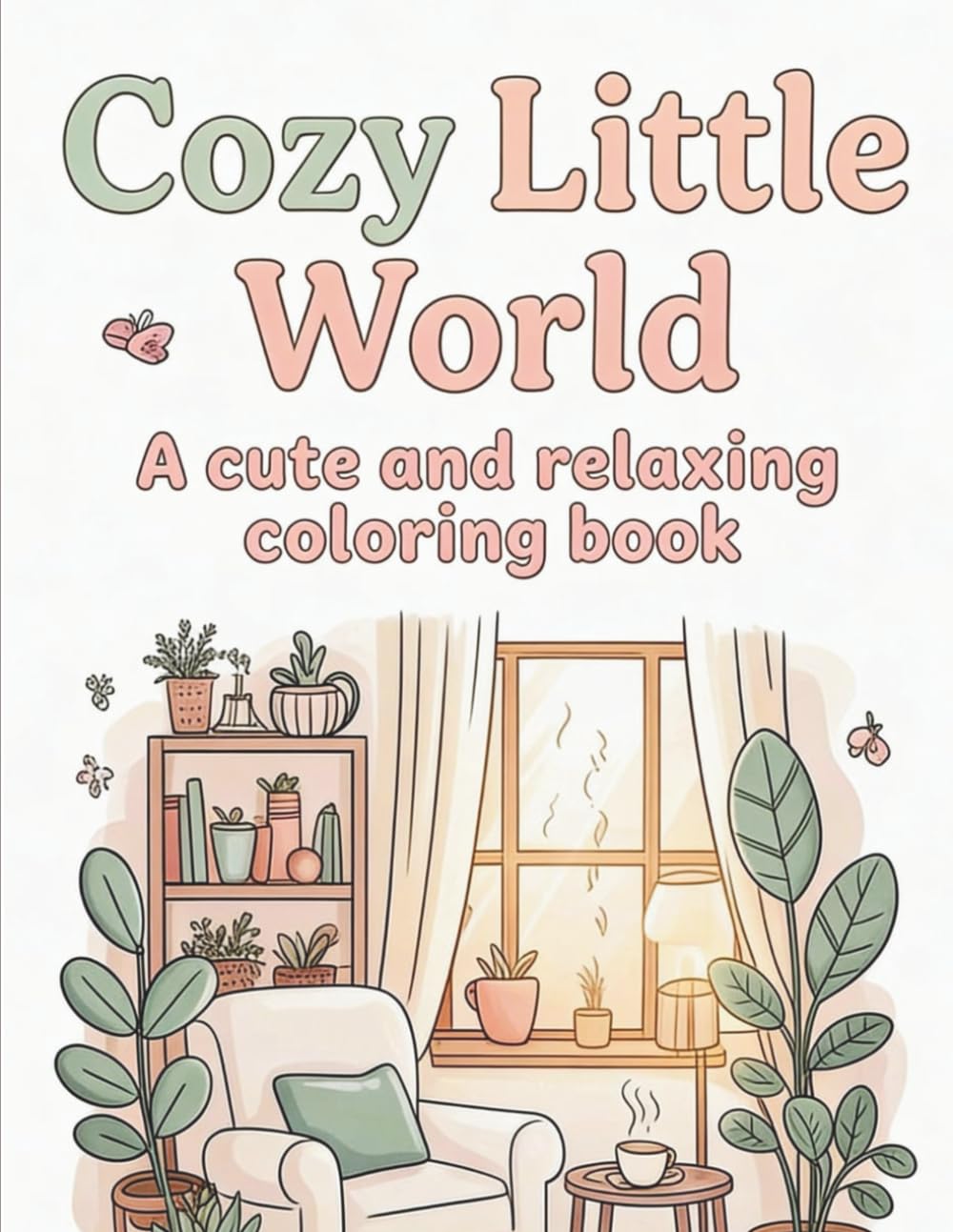 Cozy Little World: A cut and relaxing coloring book