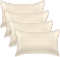 Vista 43 de Elegant Comfort Juego de 4 fundas de almohada de satén de viscosa refrescante con cierre de cremallera oculto, suave como la seda para el cuidado