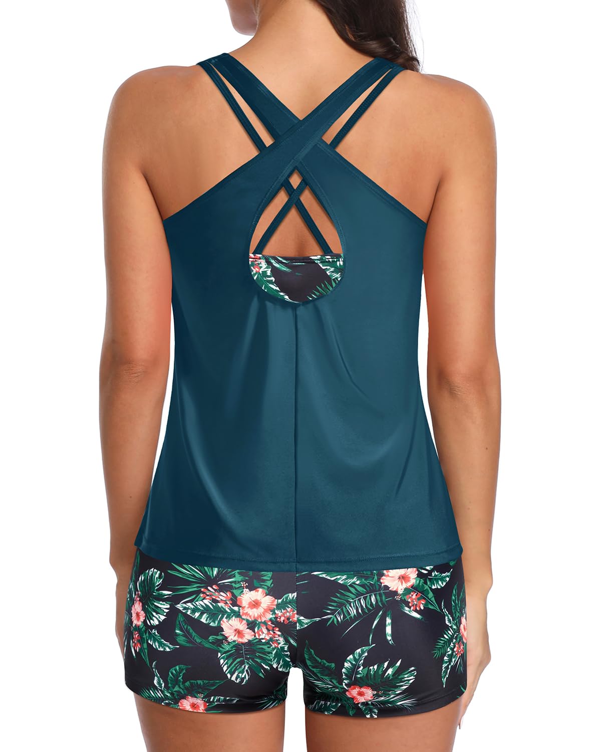 Holipick Damen Weich Tankini-Set (3er Pack)