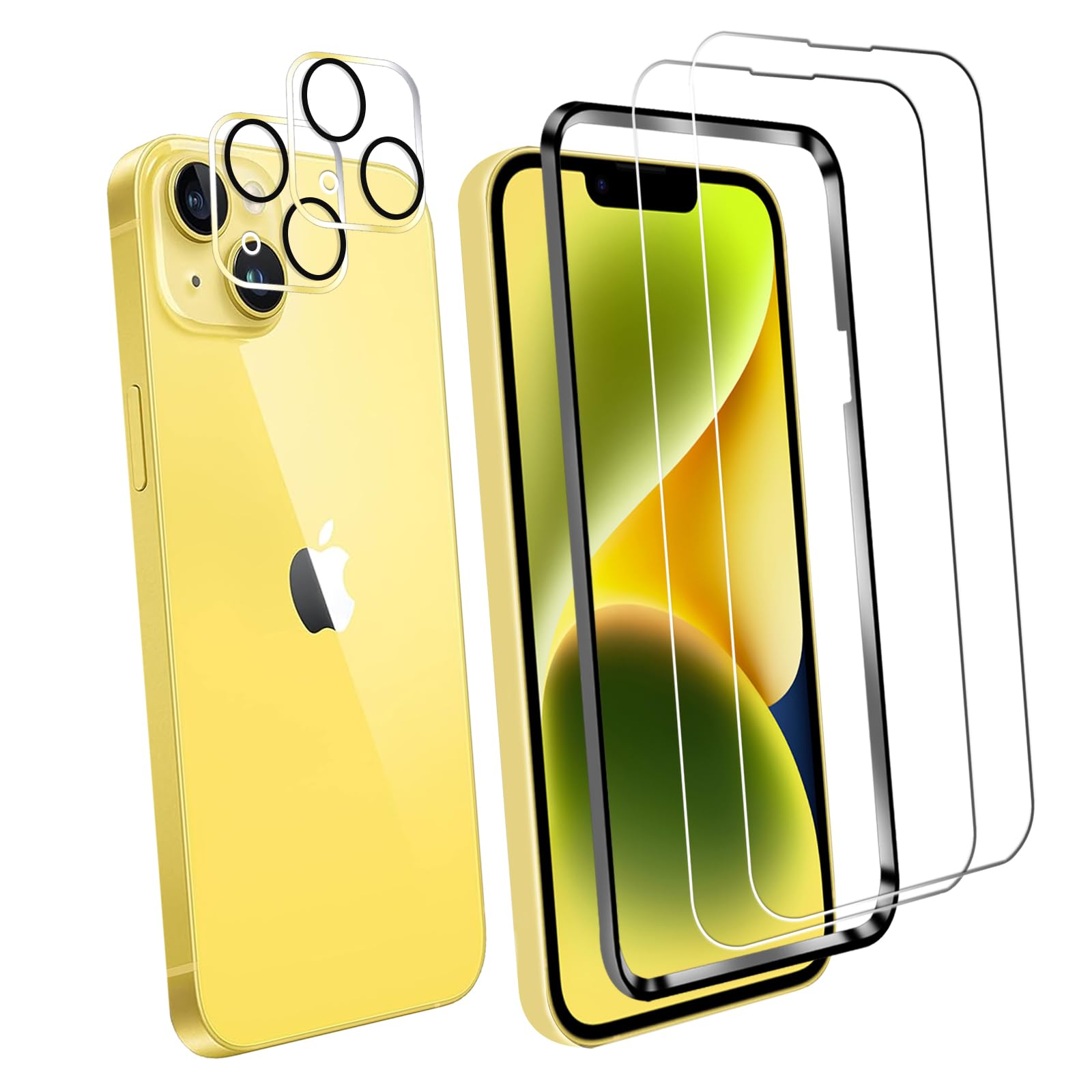 iPhone14pro ゴールド○保護フィルム付き○ Amazon | 対応 iPhone 14 ガラスフィルム 【ガイド枠付き】2*強化