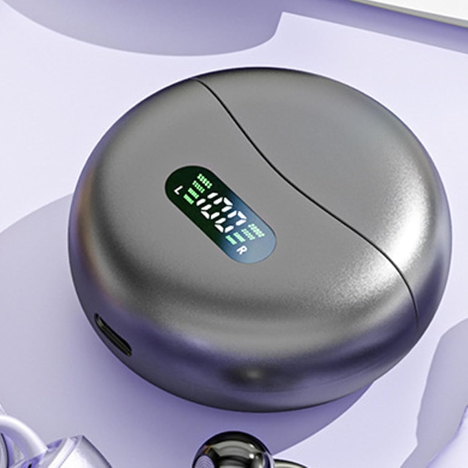 Diydeg AI Translation Earbuds Real Time, 144 Online Language Translator Earbuds, 3 in 1 Wireless Bluetooth Headphones Noise Canceling, Lightweight Earclip Headphones for Running, Black