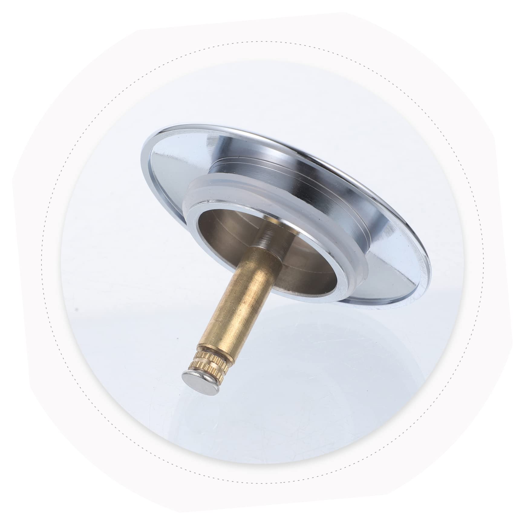 WOONEKY Bath Drain Stopper Rotary Plug for Bathroom Leak Bath Plug Replacement Easy Installation Use