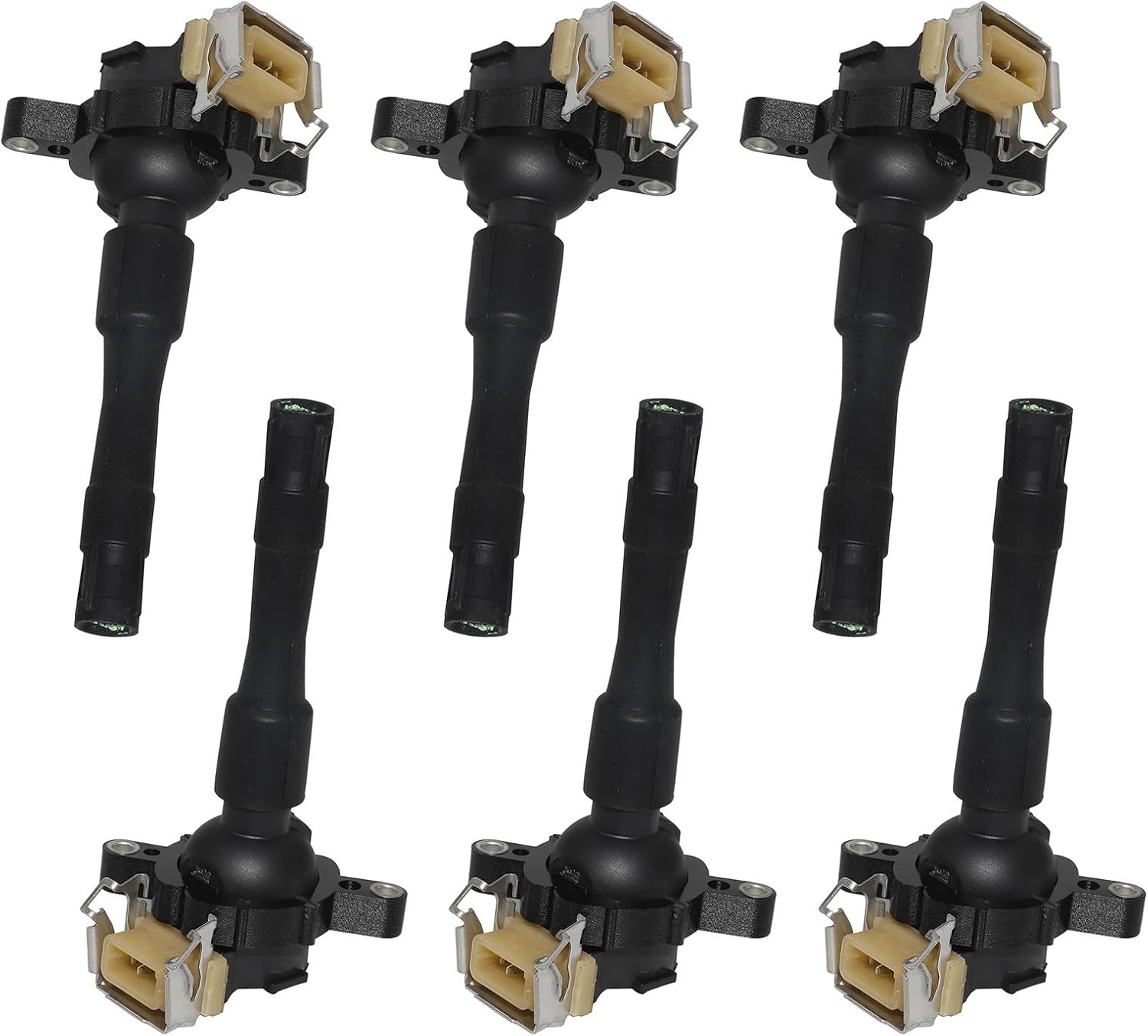 6PCS Ignition Coil 12131703228 UF300 Compatible for BMW E38 E39 E31 E36 E46 X5 Z3 Z8 540i 325i MG ZS 180 ROVER 45 75 12131748018 1748017