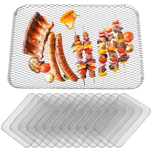 Forros desechables antiadherentes con malla rectangular para asar de forma limpia y cómoda 2