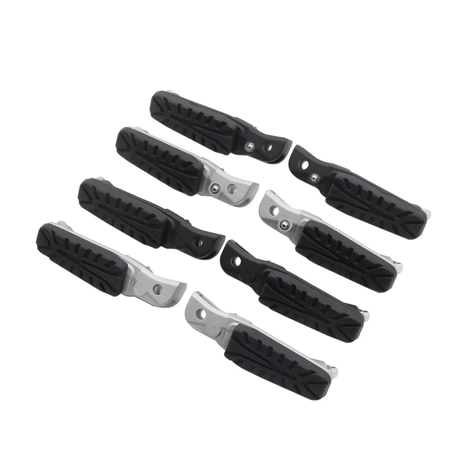 Pasuje do DUKE 125 200 250 390 2019-2024 RC125 RC200 RC390 motocykl przedni tylny podnóżek podnóżki pedały Duke250 Duke390 Duke200(Front Rear Black)