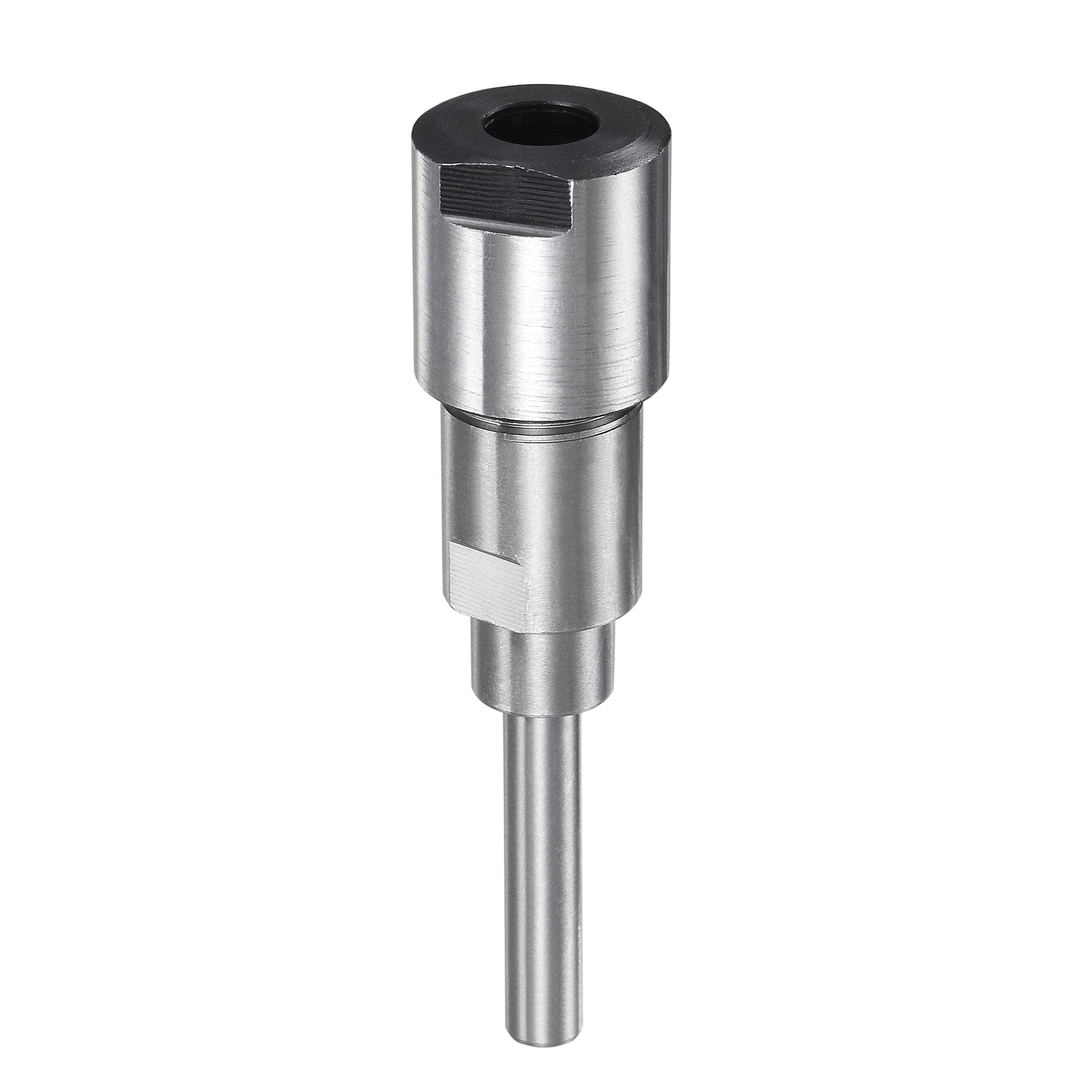 sourcing map Router Collet Extension Rod Converter Adapter 6.35mm (1/4") to 6.35mm (1/4") for CNC Engraving Machine Woodworking Milling Bit