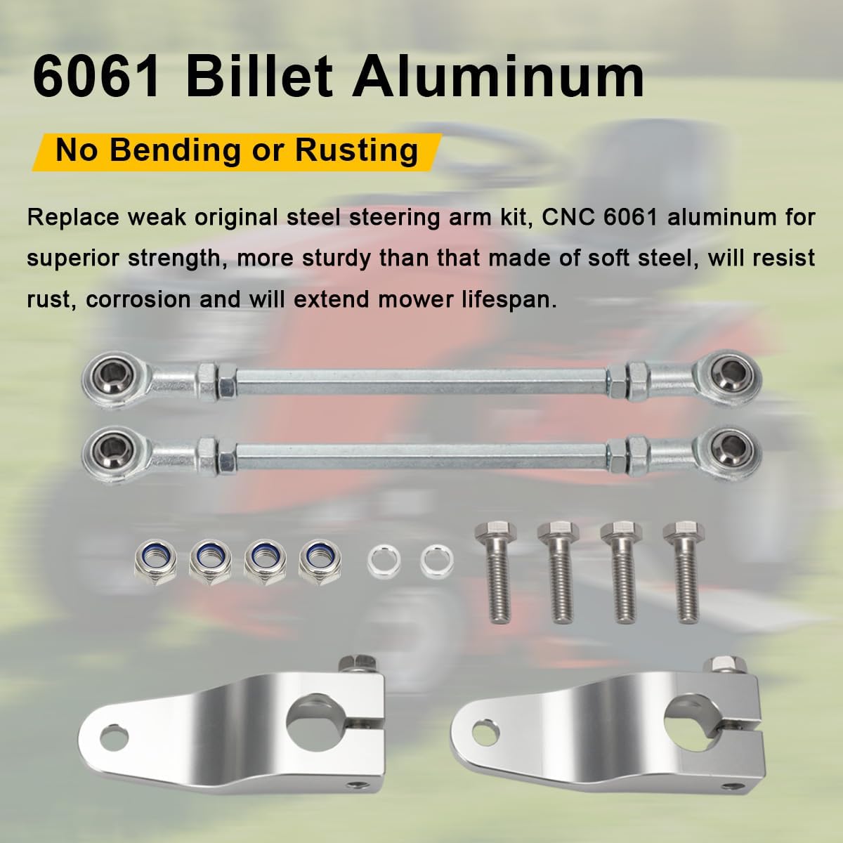 for Snapper Riding Lawn Mowers Steering Arm Upgrade Kit, Replace for 7301337BMYP & 7301338BMYP