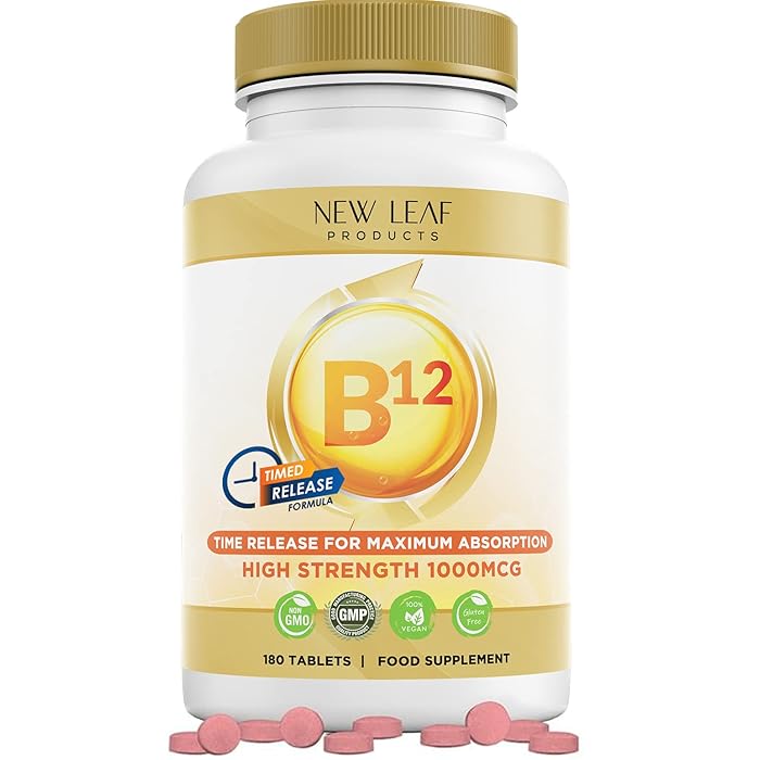 Buy Vitamin B12 Tablets 1000mcg (6 Months Supply) Timed Release Formula