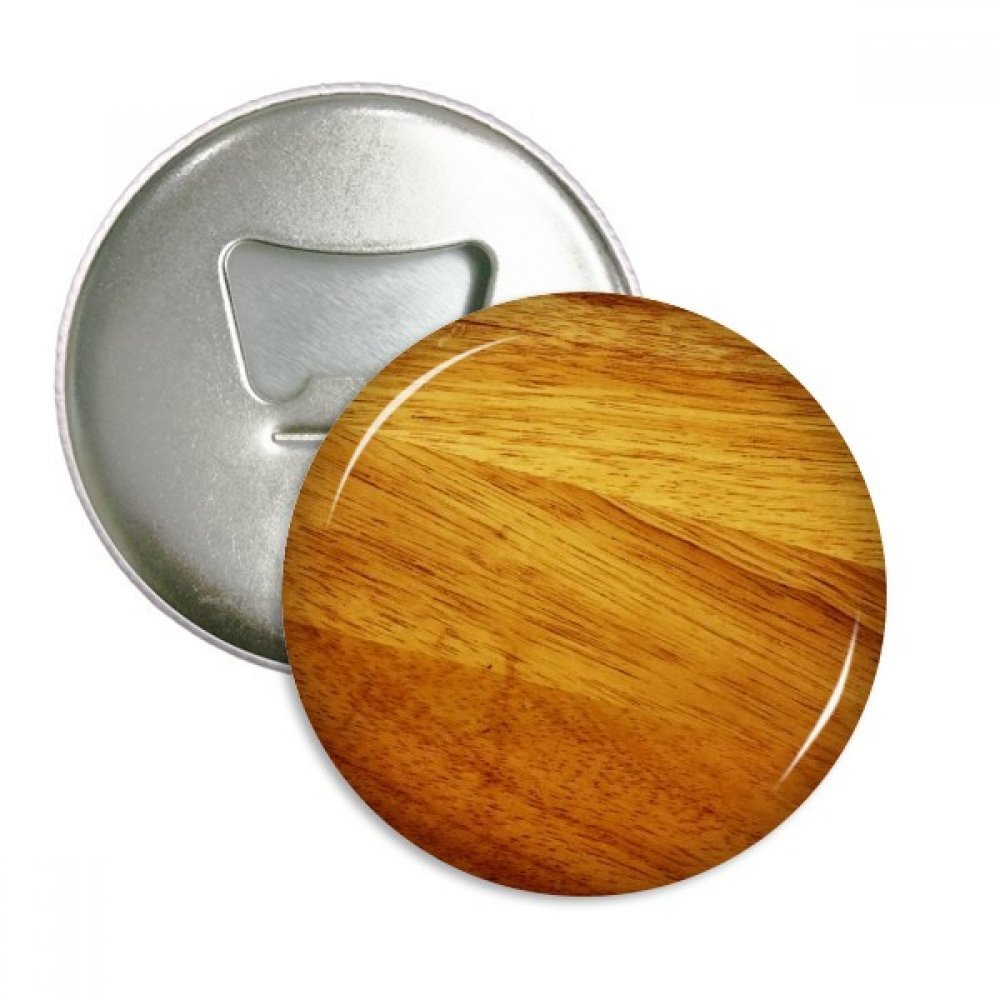 Pins badge bouton cadeau et aimant décapsuleur motif rayures de bois lot de 3