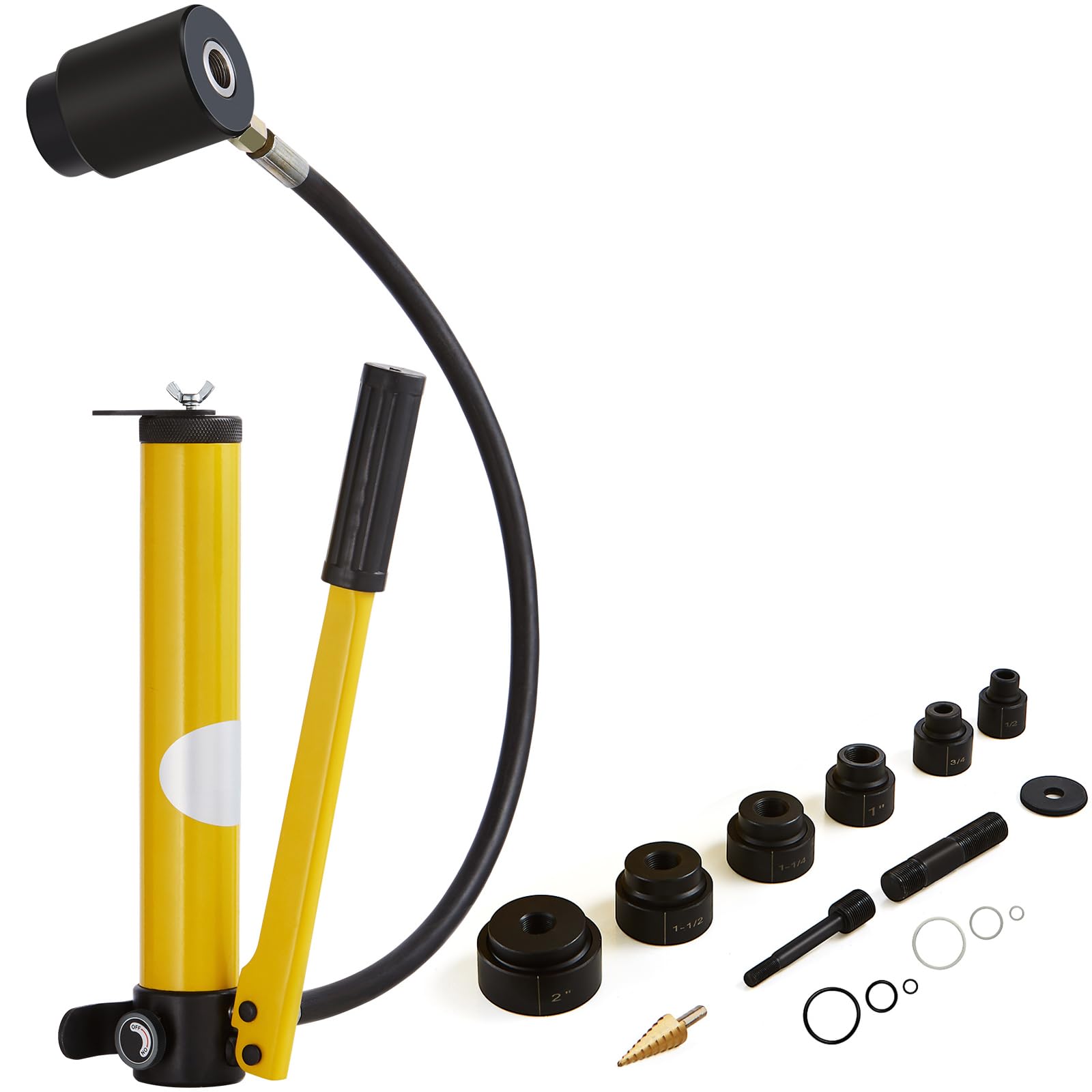Happybuy 10 Ton Hydraulic Knockout Punch Kit, 1/2