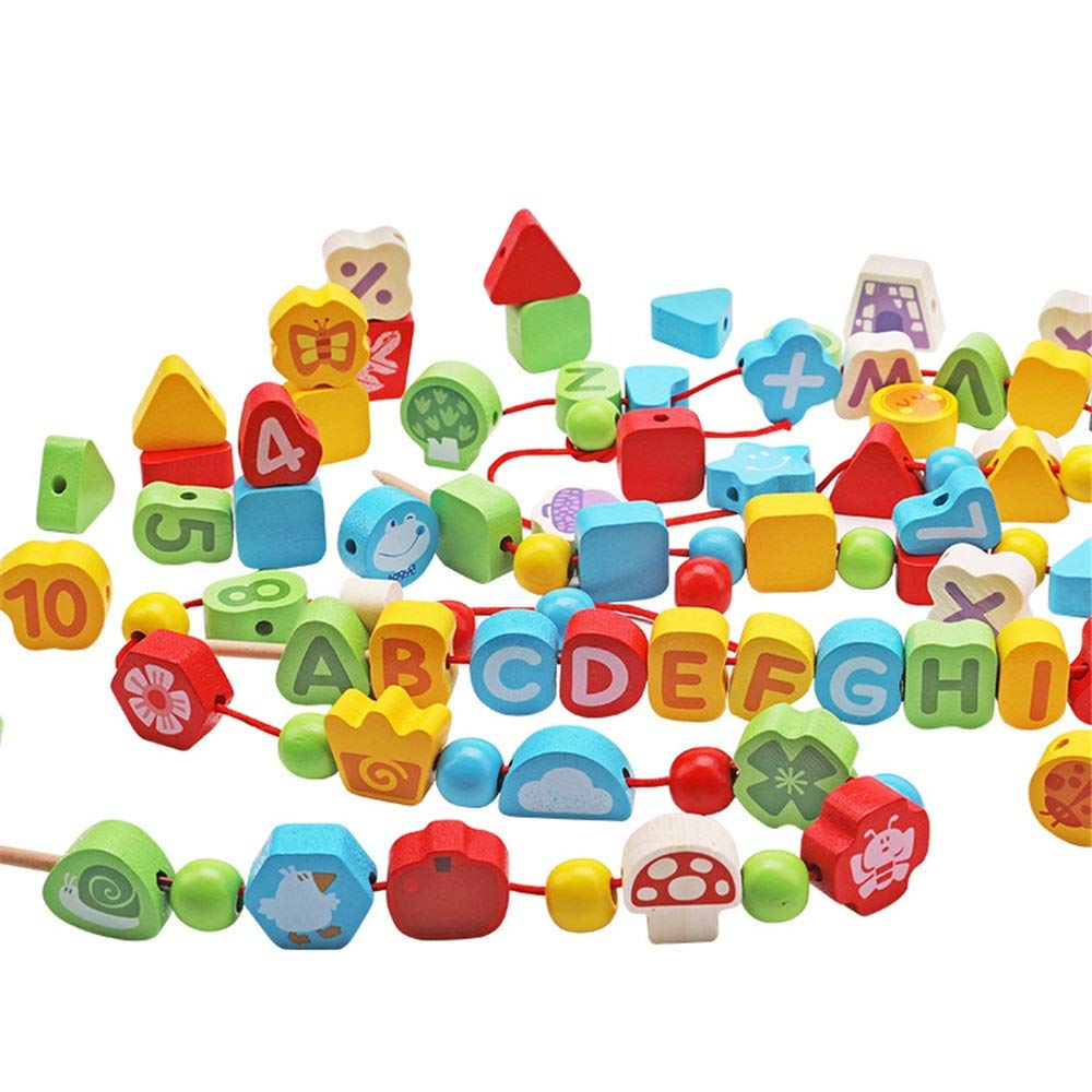 Buy Fanvone Building Blocks Threading Toy Large Lacing Bead Set For