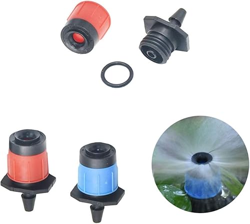 Miniatura 2 de LRJSKWZC Aspersor de jardín de 25 rociadores de jardín de 360 grados con conectores de púas de 14 para riego agrícola de huerto color azul