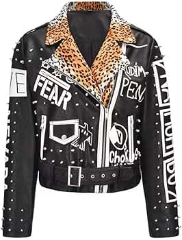ジャケット・アウター GUAGLIANONE leather leopard zip jacket 61RVfEuHMXL._AC_SY350_QL65_.jpg