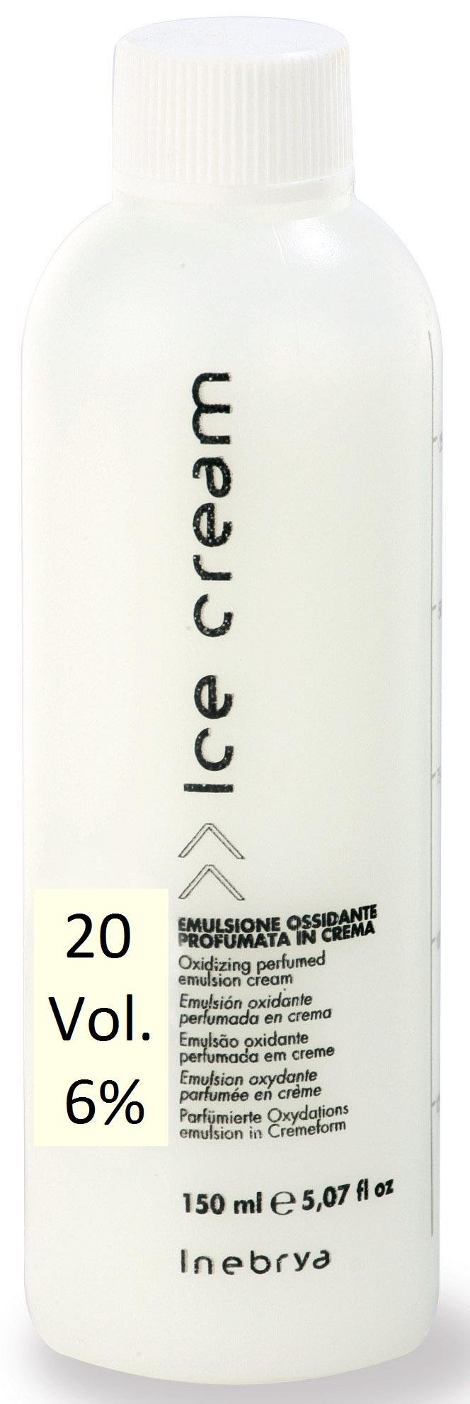 Buy Inebrya Ice Cream Oxidizing Perfumed Emulsion Cream 20 Volume 6