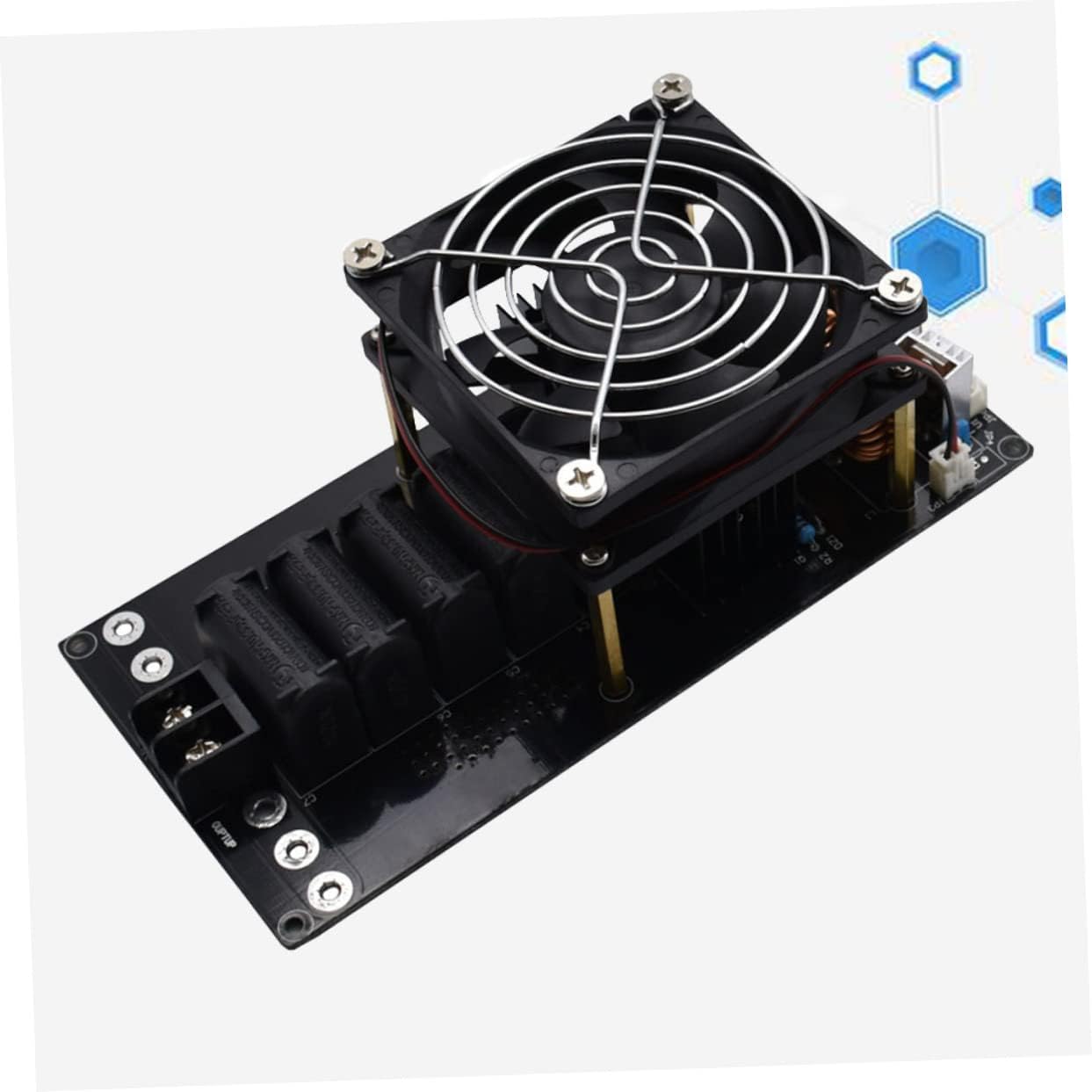 Lurrose 1000W Induction Heating Board Module Driver Low Voltage Heater with Fan for Heating Efficient Heat Dissipation for DIY Projects and Soldering Applications