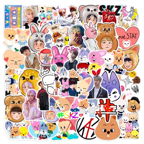 50Pcs Stray Kids Stickers Pop Singer Aesthetic Stickers for Water Bottle Laptop Phone Journal Gifts for Kid Girl Women (C)