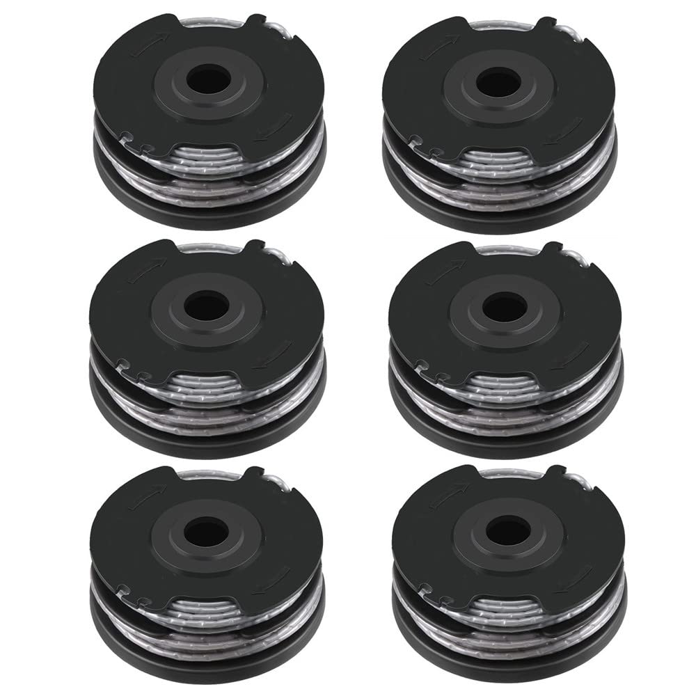 rngcpto Strimmer Spool Line for Bosch F016800351 Double Autofeed Spool and Line Replacement for Bosch ART 24, ART 27, ART 30 and ART 30-36 LI (6pcs)