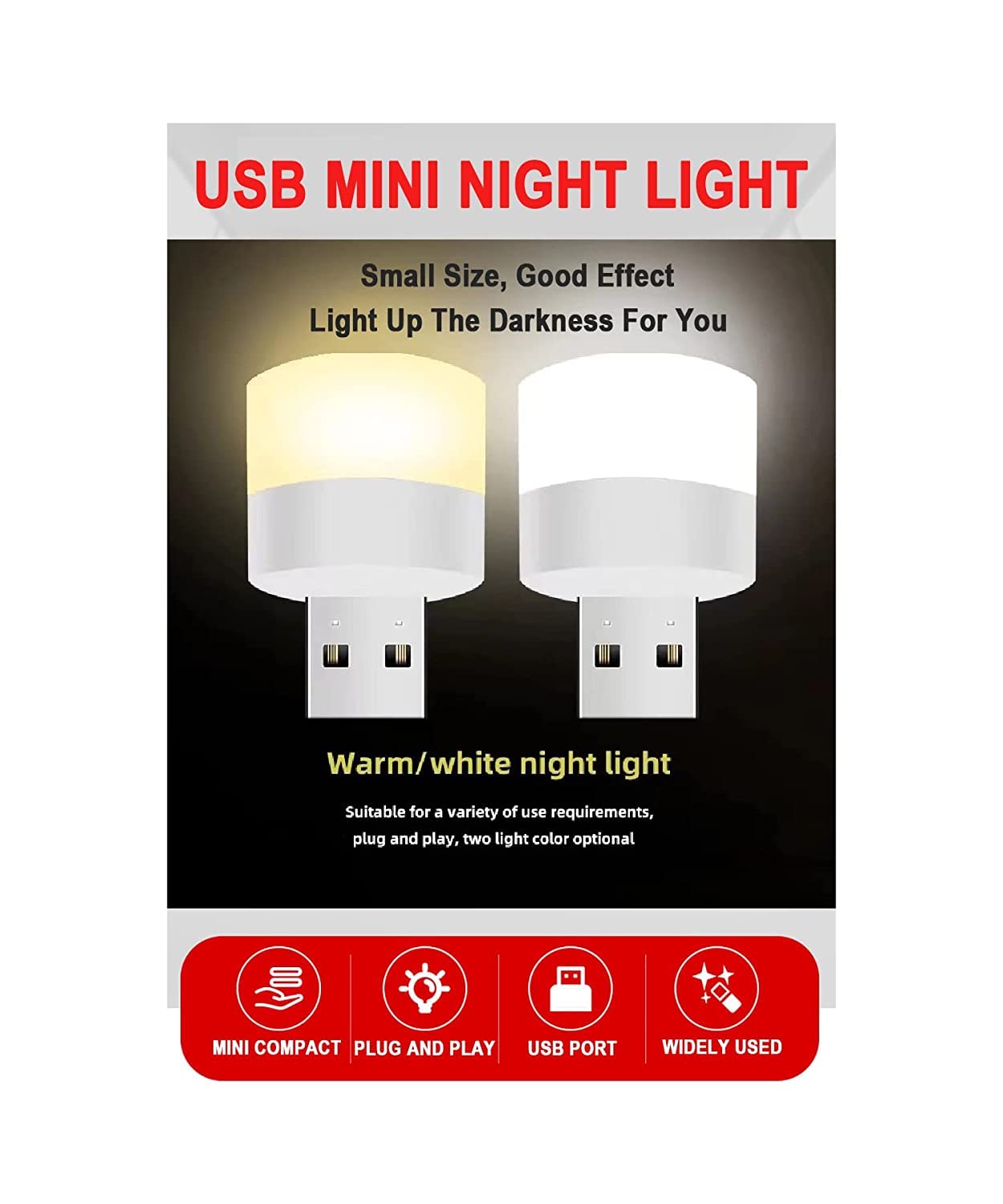 ZOBAK® USB LED Night Light Bulb 1 Watt for Home Office Car garden (Pack of 5 )(5 warm ) (B0BF5MM83F) Amazon Price History, Amazon Price Tracker