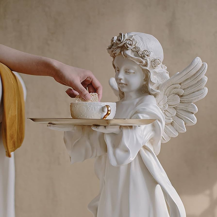 Amazon.com: BMAES Alice Angel Side Table Living Room Resin Fairy
