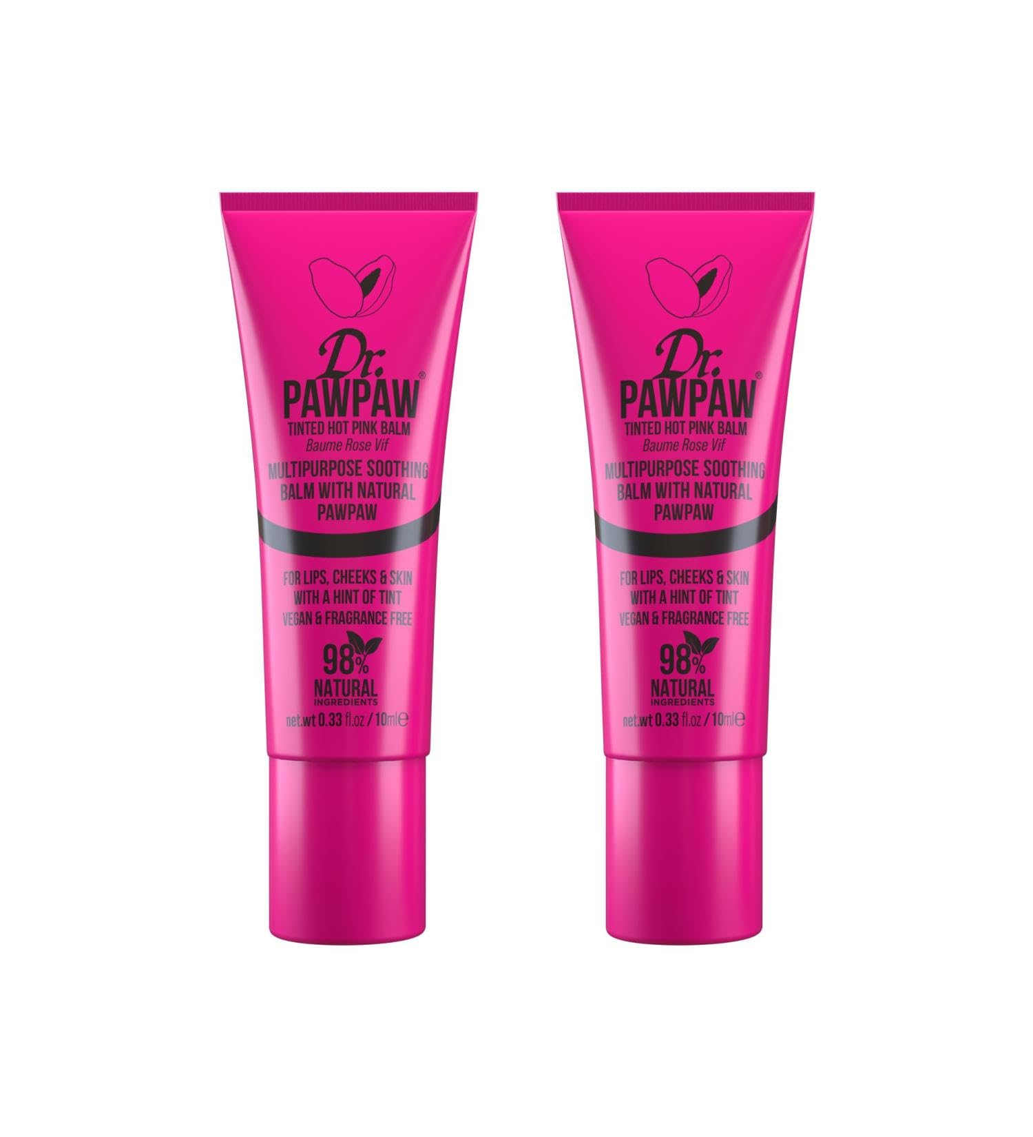 Dr.PAWPAW Hot Pink Tinted Balm Duo 2 x 10ml
