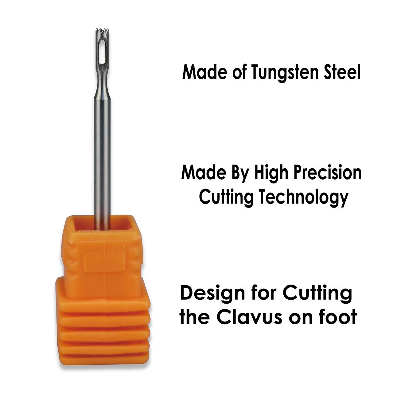 C&I Hollow Cutter Bit, Profession Tungsten Tool for Pedicure (with Teeth) - Image 3