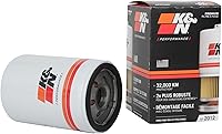 K&N HP-2012 Premium Oil Filter: 20,000 Mile Protection, Wrench-Off Nut for Chevy Silverado, GMC Sierra, Cadillac Escalade & More