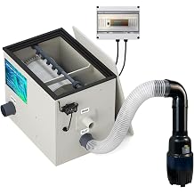 Rotary Drum Filter,Canister Filter,RDF Fully Automatic Water Self-Cleaning Filtration for Koi Pond,Fish Pond,Aquarium,Seedling Cultivation Base,Aquaculture,Hydroponics 8000GPHFilter Kit
