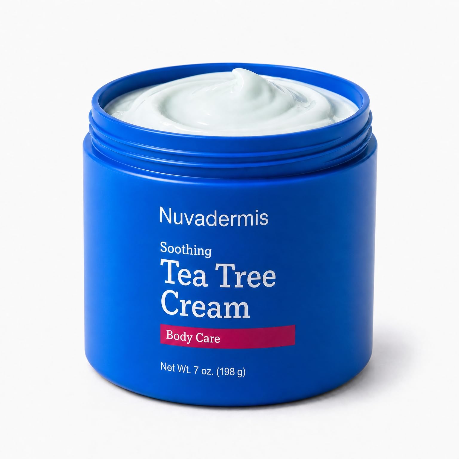 NUVADERMIS Tea Tree Oil Foot Cream – Effective Recovery Cream for Dry, Cracked Feet, Athlete’s Foot, Ringworm & Itchy Skin – Soothing Moisturizer – 7 oz