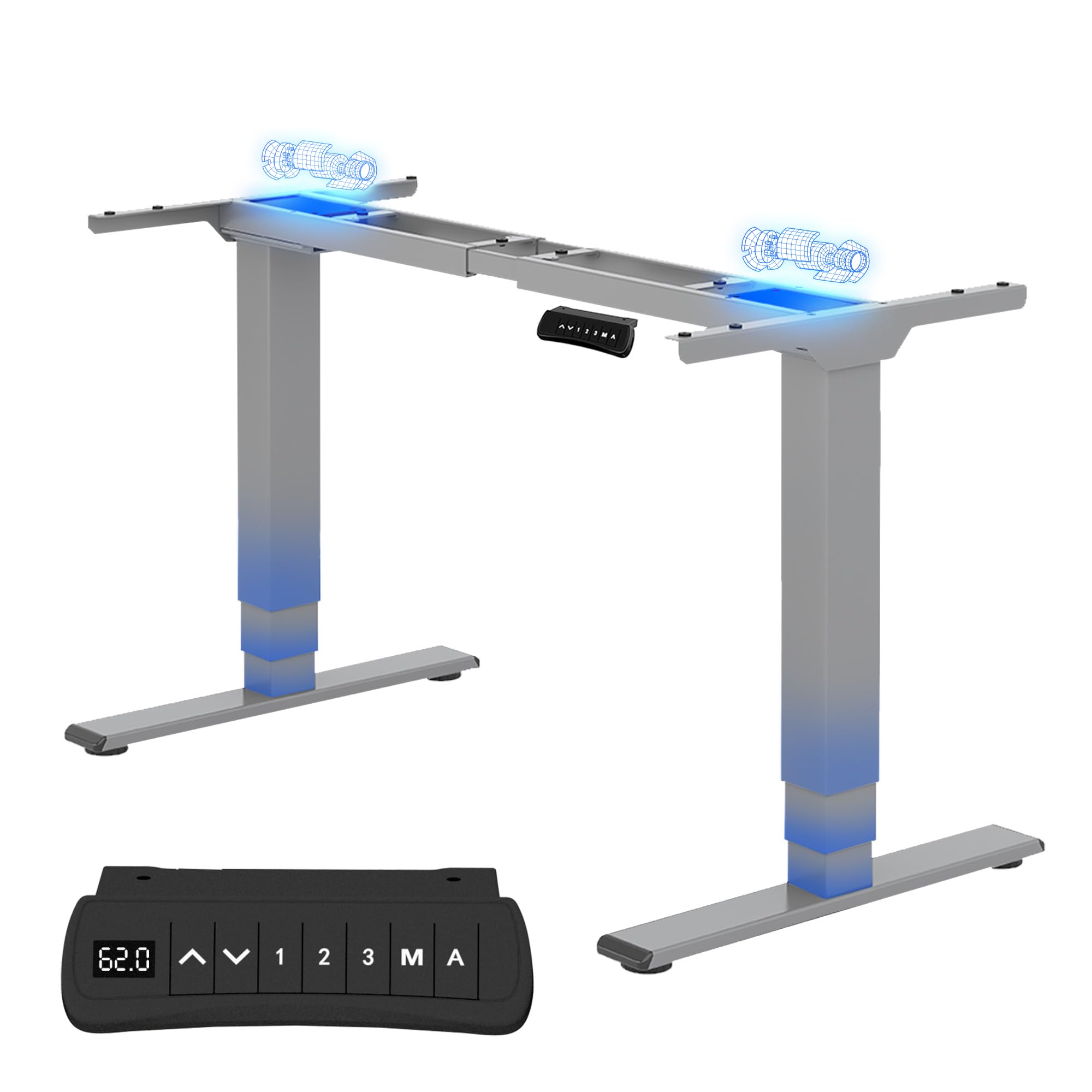 FLEXISPOT Höhenverstellbarer Schreibtisch Tischgestell,Doppelmotor&3-stufig