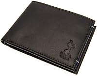 Vista 3 de Tottenham Hotspur Cartera cosida de cuero FC (talla única) (negro), Negro -, Minimalista