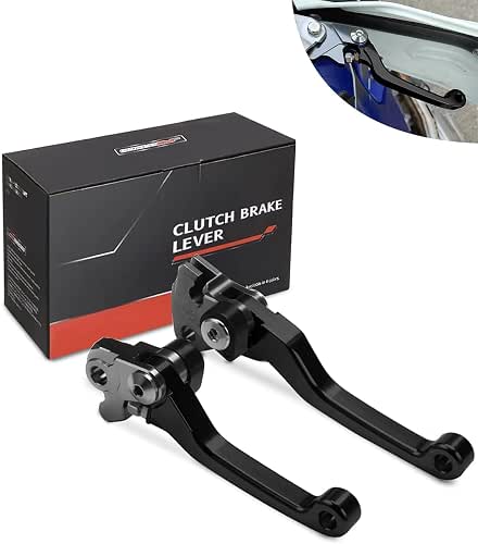 JFG RACING Dirt Bike Foldable Clutch Brake Levers,Clutch Lever Breakaway
