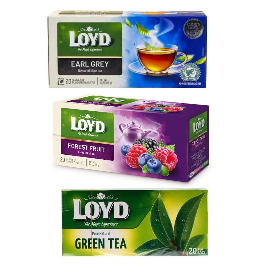 Buy LOYD TEA Multipack Savings 3 Packets Earl Grey, Forest Fruit and
