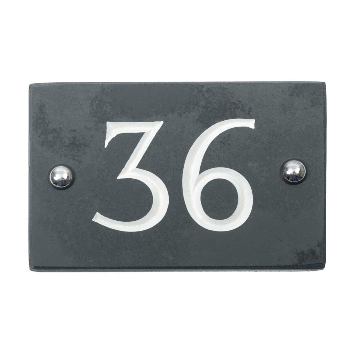 Slate Engraved House Number 36