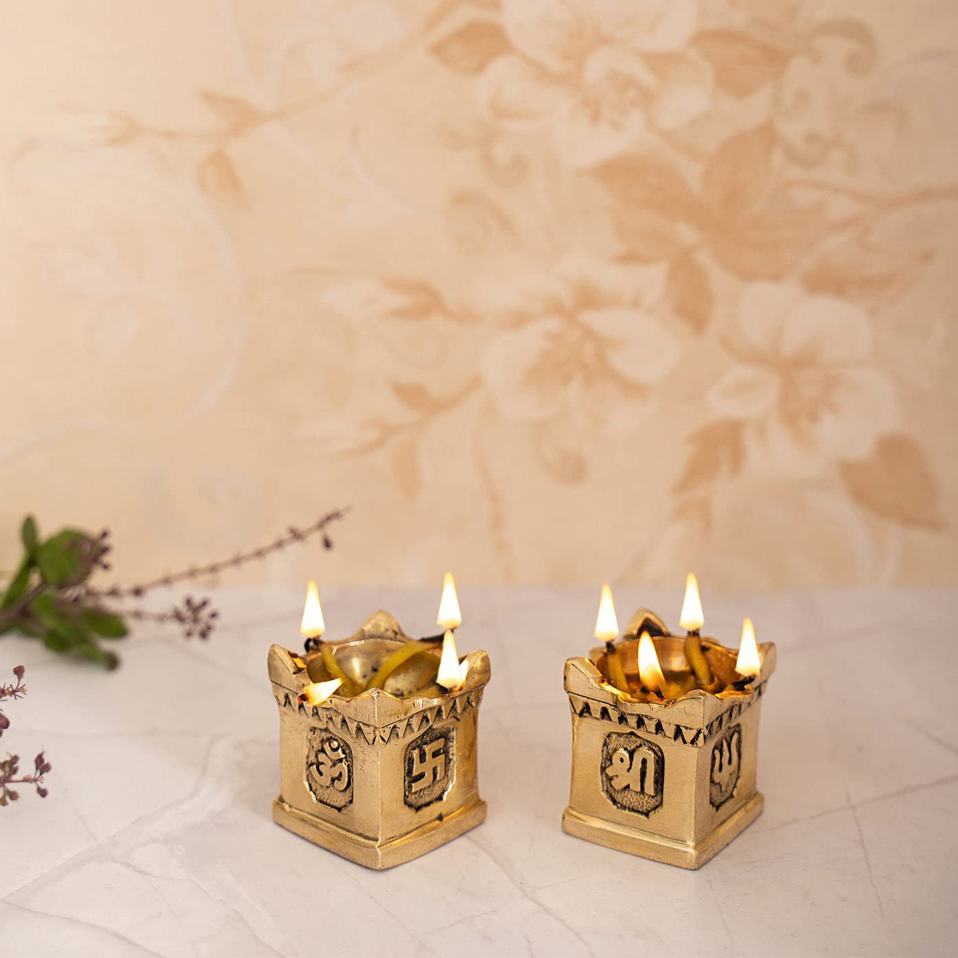 DecorTwist® Brass Diya for Puja Tulsi Diya Deepak Oil Lamp for Pooja Room Temple Diwali Diya Decorative Items for Home Decor Puja Articles Brass Gifts Item (B0CT5Q4NTJ) Amazon Price History, Amazon Price Tracker
