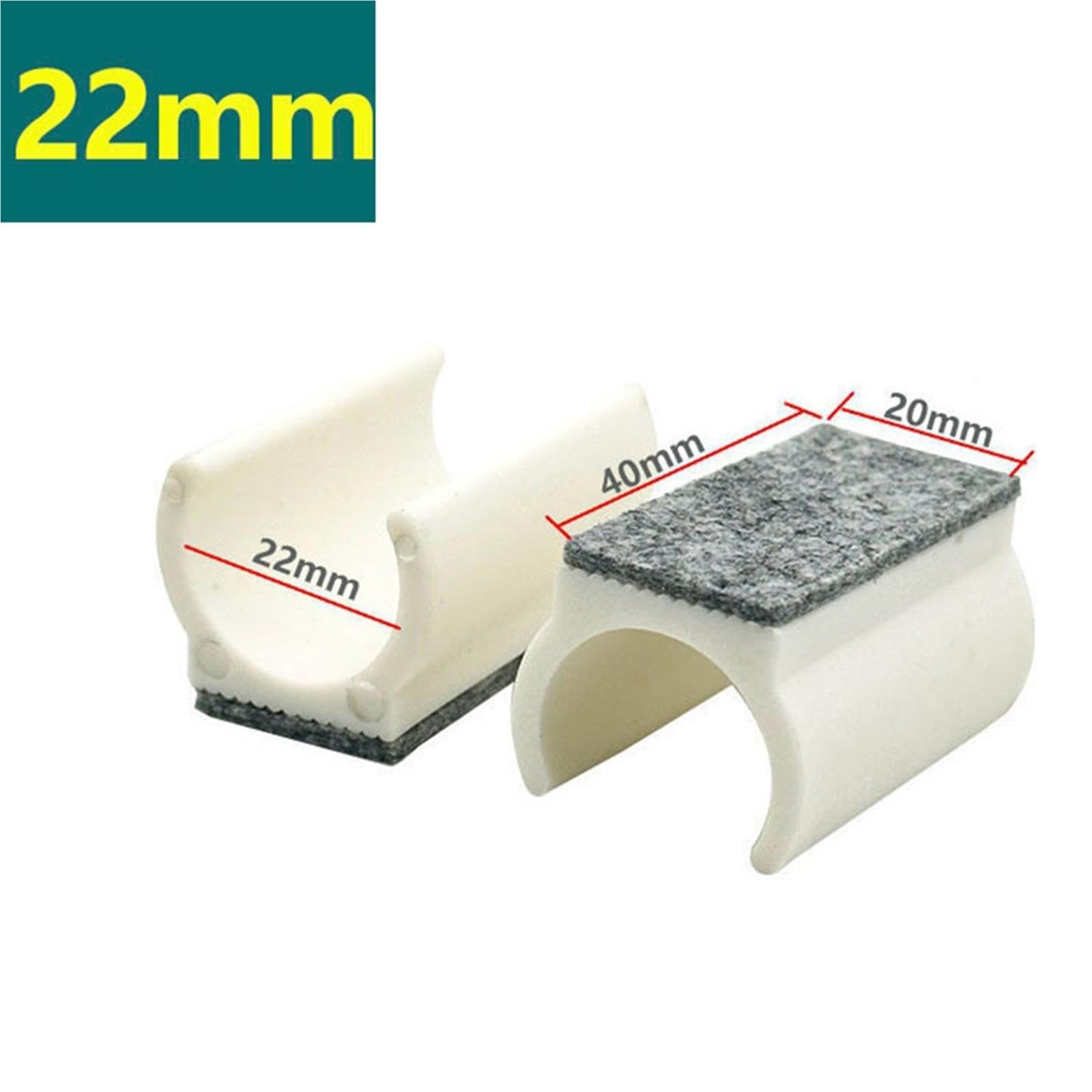 rutschfeste Möbelunterlage für Hartholzböden 16 Stück Stuhl-Möbelgleiter mit vormontierten Filzgleitern 25 mm(22mm)