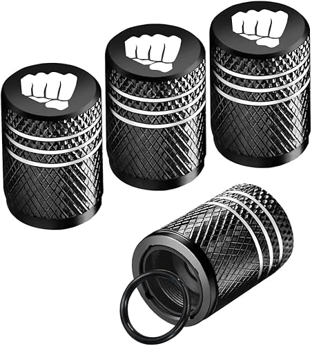 4 tapas de válvula de neumático, cubierta de válvula a prueba de polvo con anillo de goma, resistente a la corrosión, a prueba de fugas, cubiertas