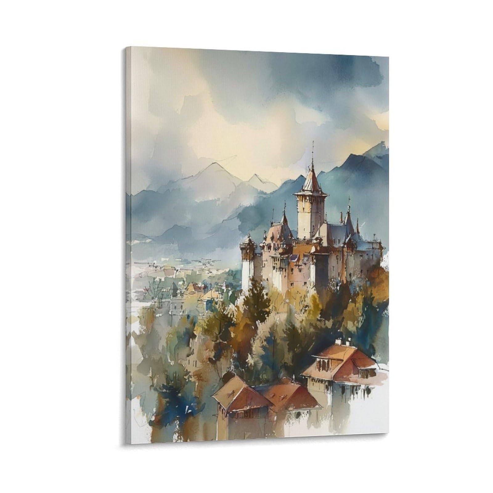 Nebraska 20x30inch(50x75cm) Vintage Travel Poster Watercolor Canvas Art