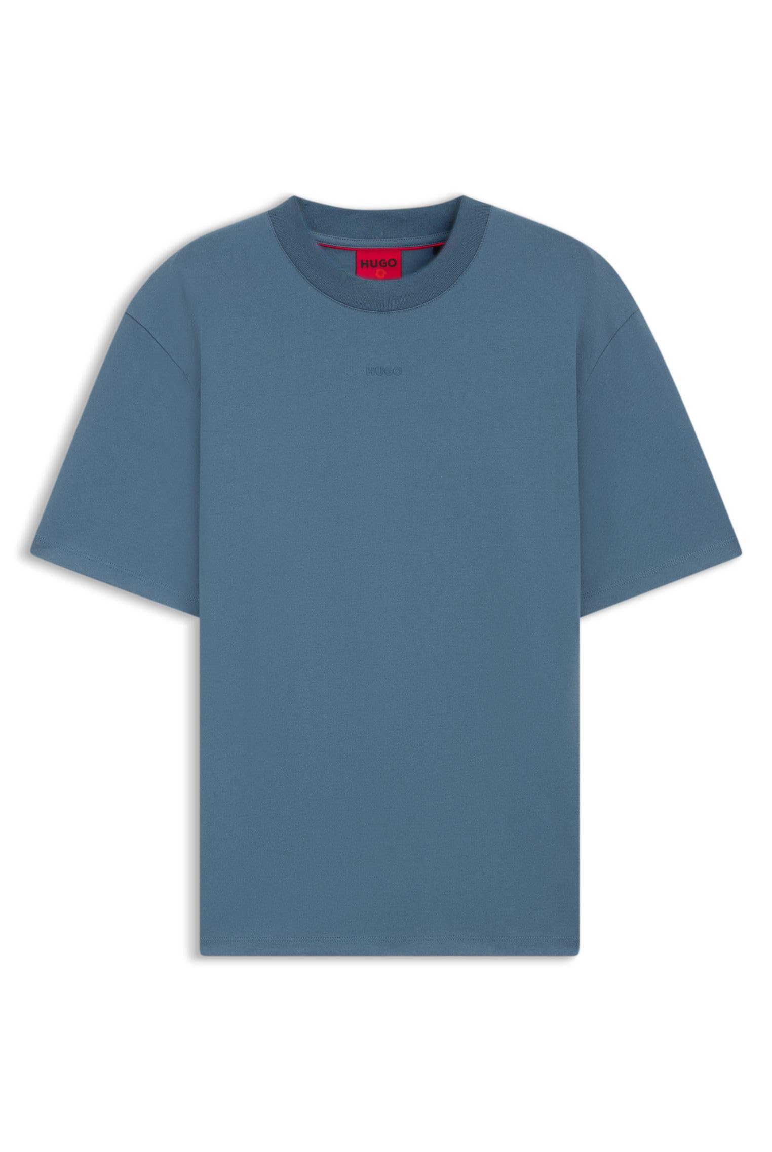 HUGO Herren Dplanitee Oversized All-Gender-T-Shirt aus Baumwolle mit Logo-Label