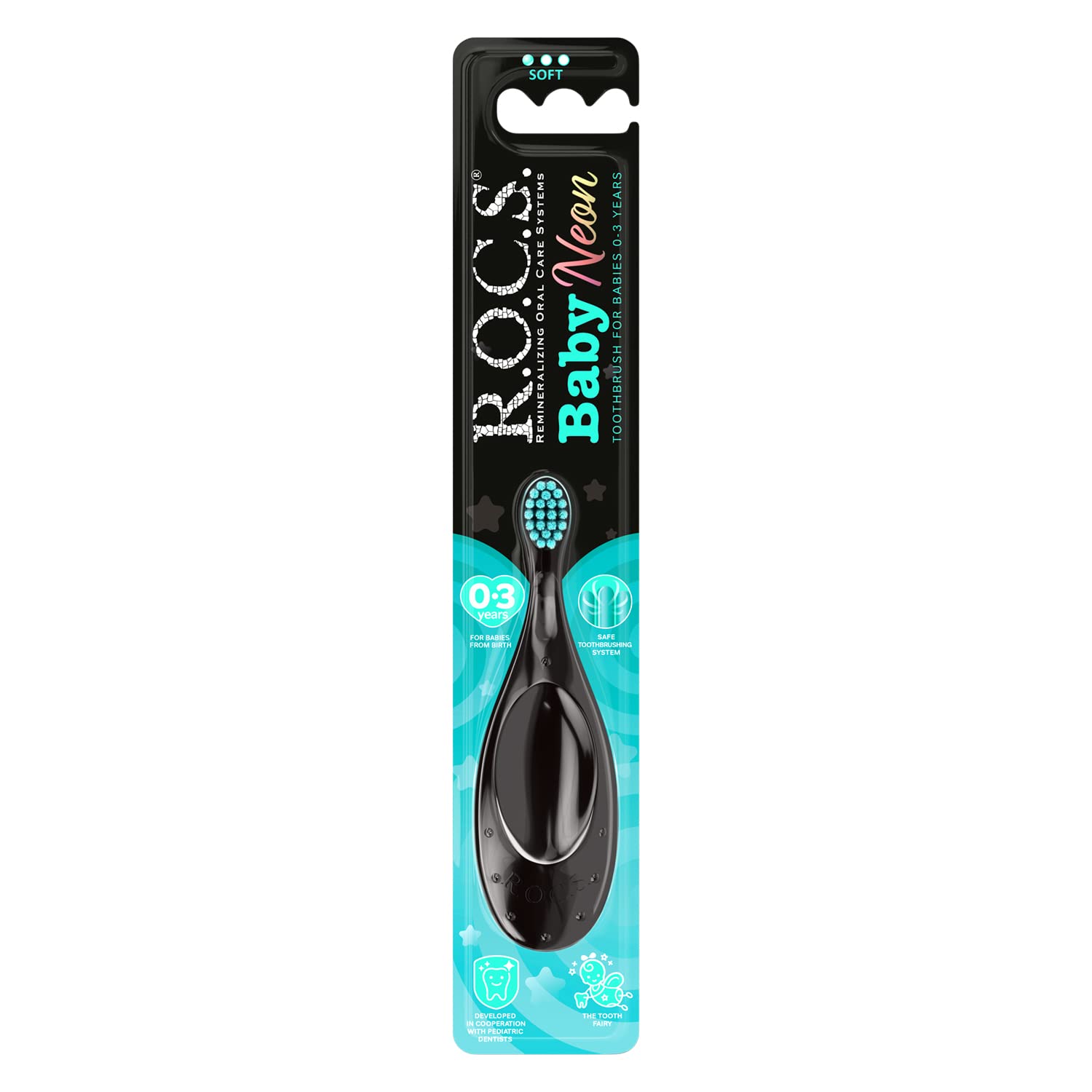 R.O.C.S. Baby Neon 0-3 Yaş Için Ekstra Yumuşak Diş Fırçası - Asorti 1 adet
