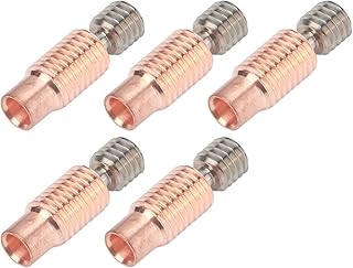 5PCS Bi-Metal Heatbreak 3D V6 Heatbreak Bi Metal Throats 3D Printer Accessories for V6 Hoten for Prusa I3 MK3 MK3S(Threaded Section)