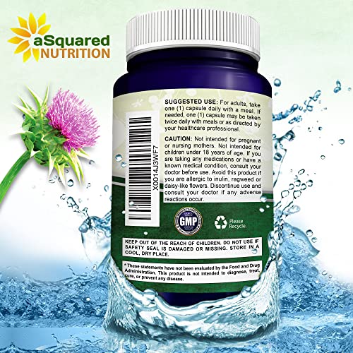 Milk Thistle Supplement 1000Mg - 200 Capsules, Max Strength 4X Concentrated Extract 4:1 Milk Thistle Seed Powder Herb Pills, 1000 Mg Silymarin Extract For Liver Support, Cleanse, Detox & Pure Health #TOP6