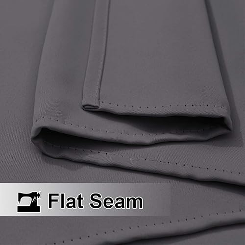 Miniatura 3 de NICETOWN Cortina y Panel Pesado para Patio Exterior Impermeable 84 Pulgadas de Largo, Ojales de Acero Antioxidante Arriba y Abajo, Peso Pesado