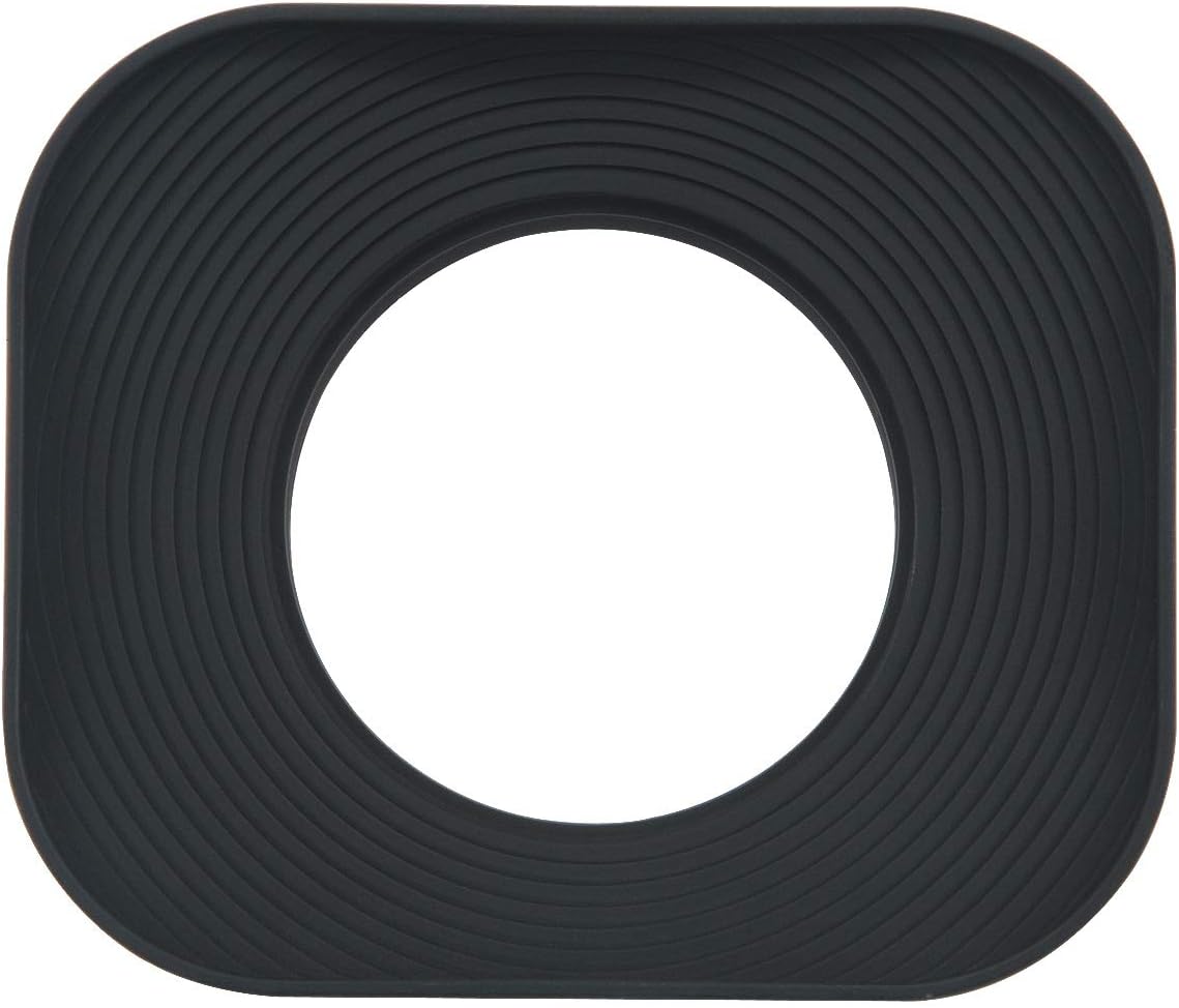 Haoge LH-B39T 39mm Square Metal Screw-in Lens Hood with Cap for Fujifilm Fujinon 60mm f/2.4 XF60mmF2.4 R Macro, Fuji 27mm f/2.8 XF27mmF2.8 Lens and Other Lens with 39mm Filter Thread Black