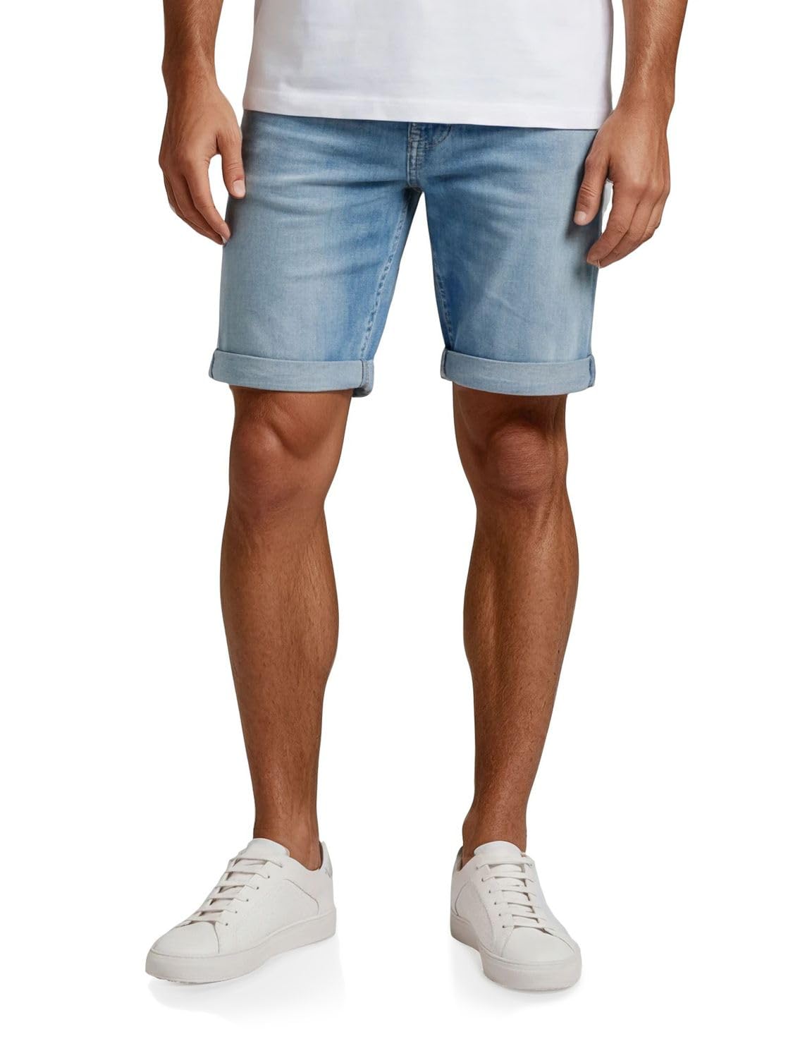 Replay Jeans Shorts Herren Stretch Kurz Slim Fit New Ambass Kurze Hosen Bermuda Shorts Sommer Denim Einfarbig Blau Schwarz 30 31 32 33 34 36 38 40 42