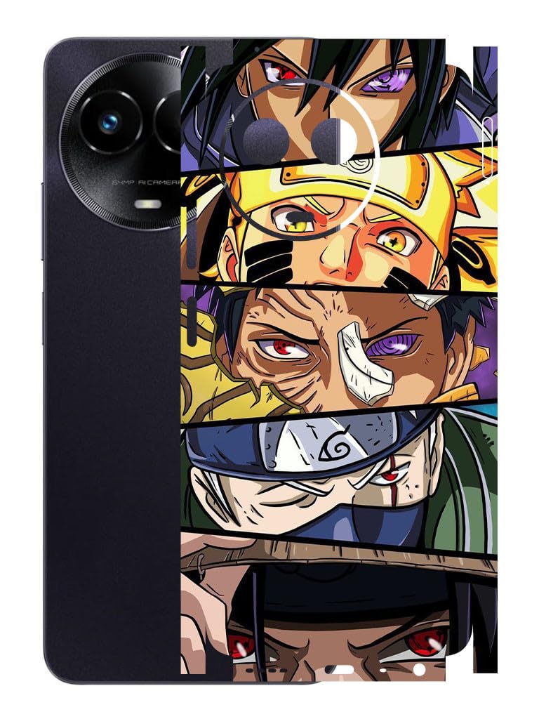 AtOdds - REALME 11X (5G) Mobile Back Skin Sticker - Lamination - Rear Screen Guard Protector Film Wrap (Coverage - Back+Camera+Sides) (Design - Anime 38)-image-49