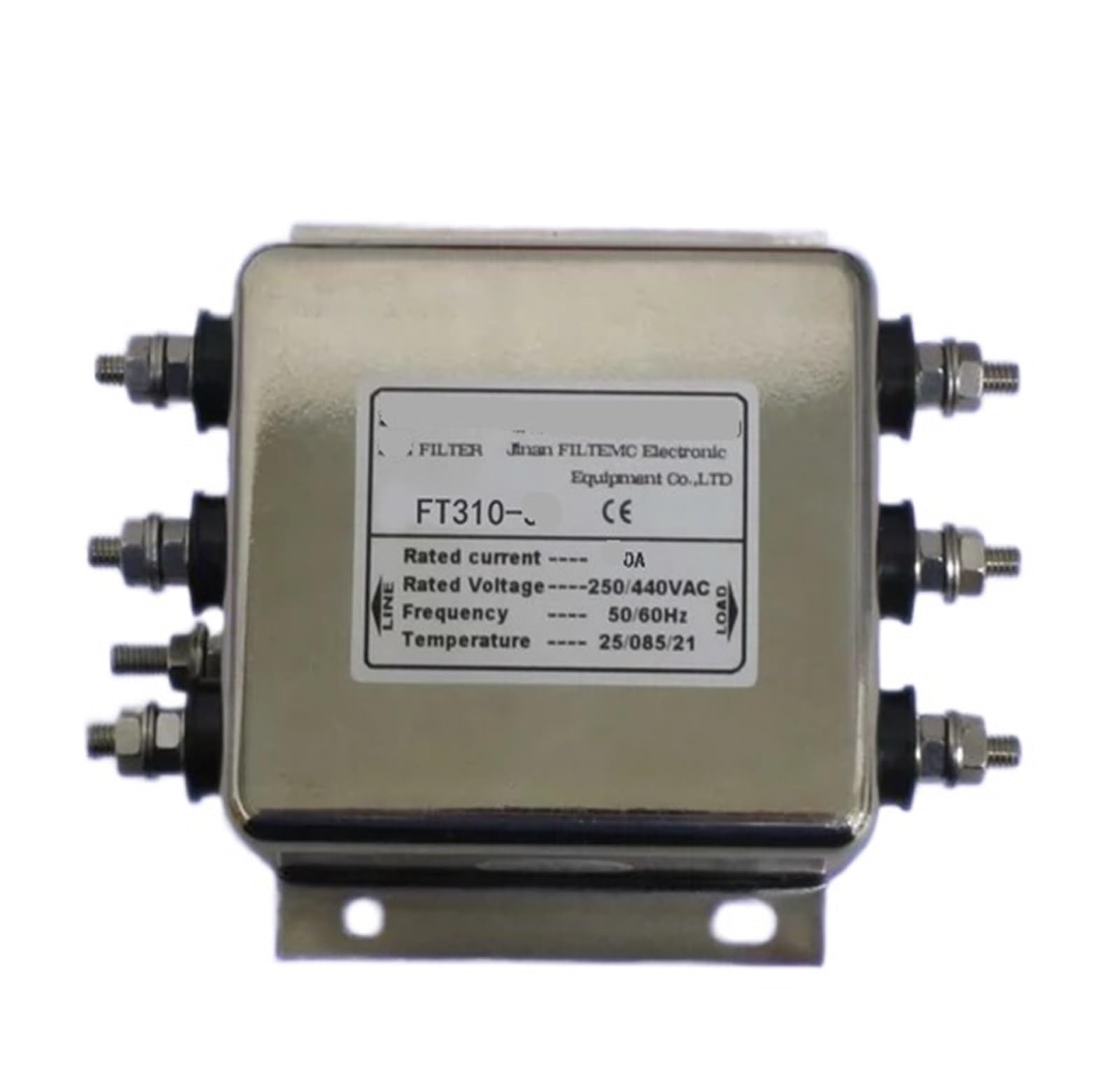 WBBAYDRFR Three-Phase Four-Wire Power Filter Anti-Interference Purifier FT410-6 10 20A(FT410-10 10A)